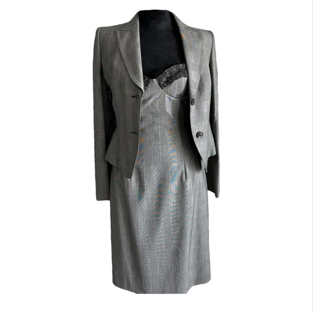 Vintage MaxMara Elegant Gray Suit Set